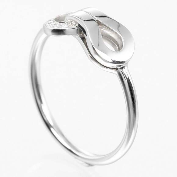 CARTIER 18k Silver Diamond Ring